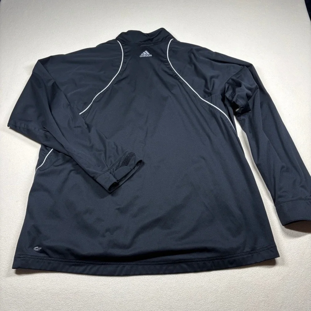 Adidas Mens ClimaProof 1/4 Zip Windbreaker 2XL Black Southshore Golf Jacket‎